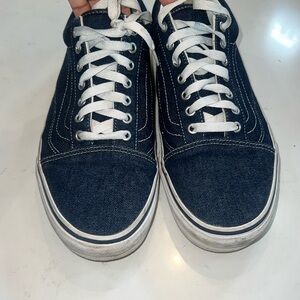 Vans Era 59 Men's 11.5 Denim Sneakers shoes Blue Denim and Brown